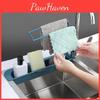 Expandable Telescopic Sink Rack Holder With Adjustable Storage For Kitchen Essentials