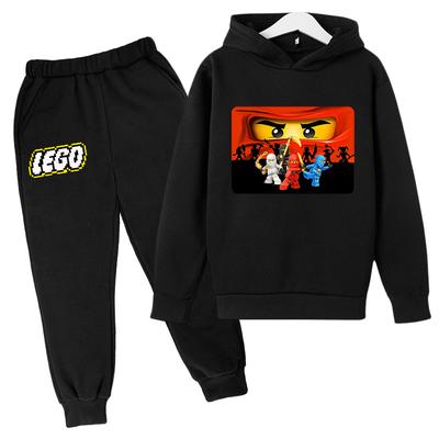 2025 MINISO Winter Popular Games  4-14 Year Old Children's Set Creative Printed Outdoor Sports Warm Hoodie + Sweatpants Two-piece Brother
