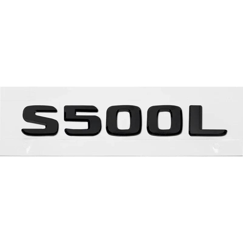 CAG5 3D Car Letter Stickers Rear Trunk Badge Decals for Mercedes Benz S300L S320L S500L S500 S550 S600L S600 S650 S Class Emblem