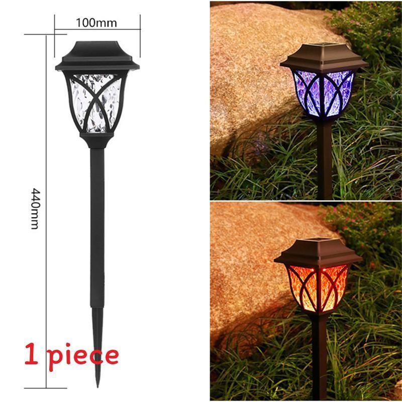 

Shaped Solar Grid Led Light Courtyard Outdoor Garden Decorative Ground Plug Lamp Color Light