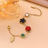 Luxury Multi-Color Enamel Ladybug & Mother-of-Pearl Bracelet