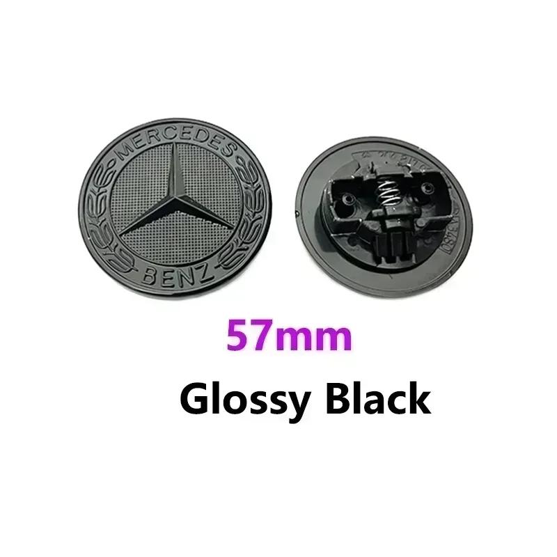 MEA4 1pcs/Lot 57mm ABS PVC Car Front Hood Emblem Badge Bonnet Car Accessories For Benz W204 W205 W212 W213 W221 W177 W246 GLA GLC CLA