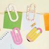 4pcs Classroom Theme Paperclip Bookmark Acrylic Notebooks Paper Clips  Note Decor