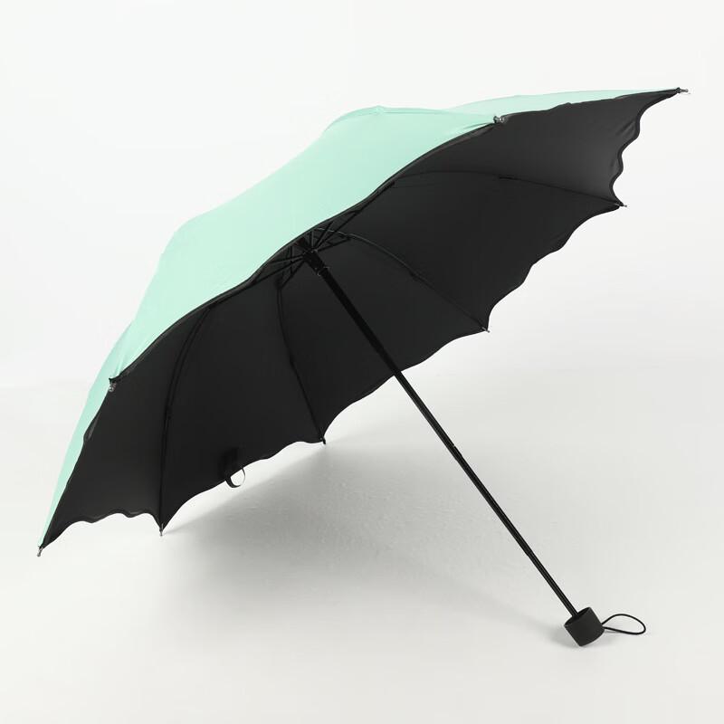 Nanjiao Water Bloom UV Protection Sun & Rain Folding Umbrella 21 Inch, 8-Rib