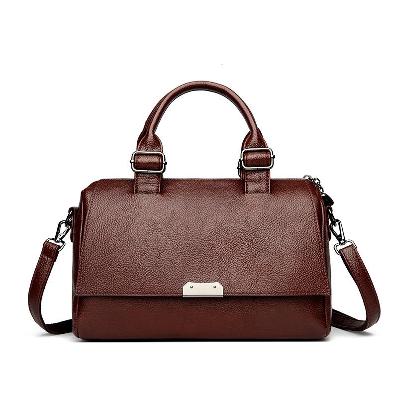 

Мягкая кожаная сумка, универсальная, вместительная, сумка через плечо, повседневная женская сумка