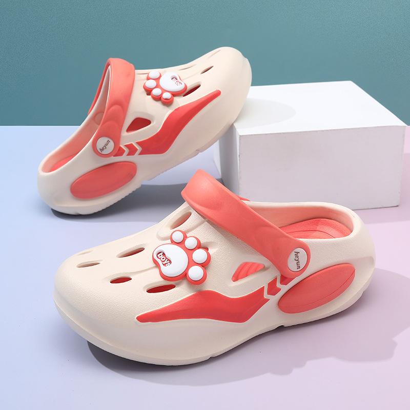 

Дышащие и стильные детские ЭВА туфли с отверстиями для девочек с забавными мультяшными узорами летние для StyleG,34/35