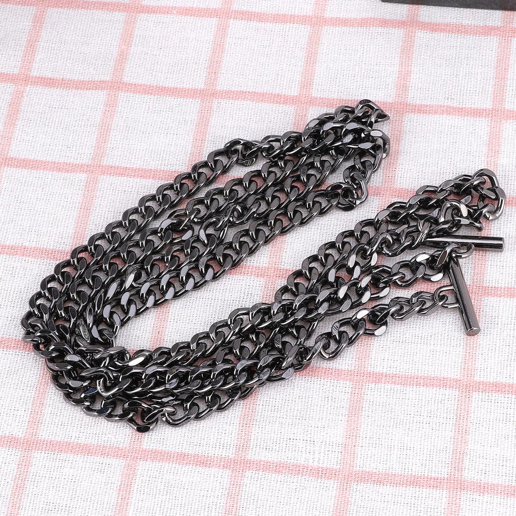 8Mm Flat Metal Decorative Bag Chain for DIY Purse Shoulder Mini Crossbody Hobo Clutches Replacement Strap Glossy Fade Resistant