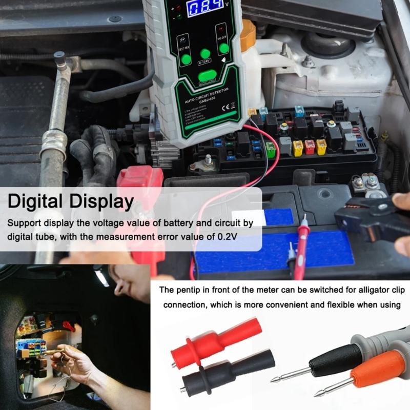 Circuit Breaker Finders Auto Circuit Detector 0-100V Buzzer Multifunctional Car Circuit Diagnostic Test Tool