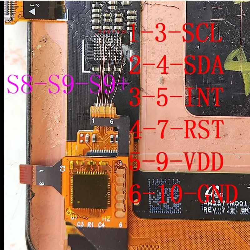 Glass With Touch With OCA Digitizer Fly Wire Soldering Install For Samsung Galaxy Edge S8 S9 S10 S20 Ultra Note 8 LCD Repair