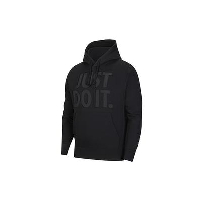 Nike Alphabet Print Loose Hoodie Men Tops Black CV8980-010