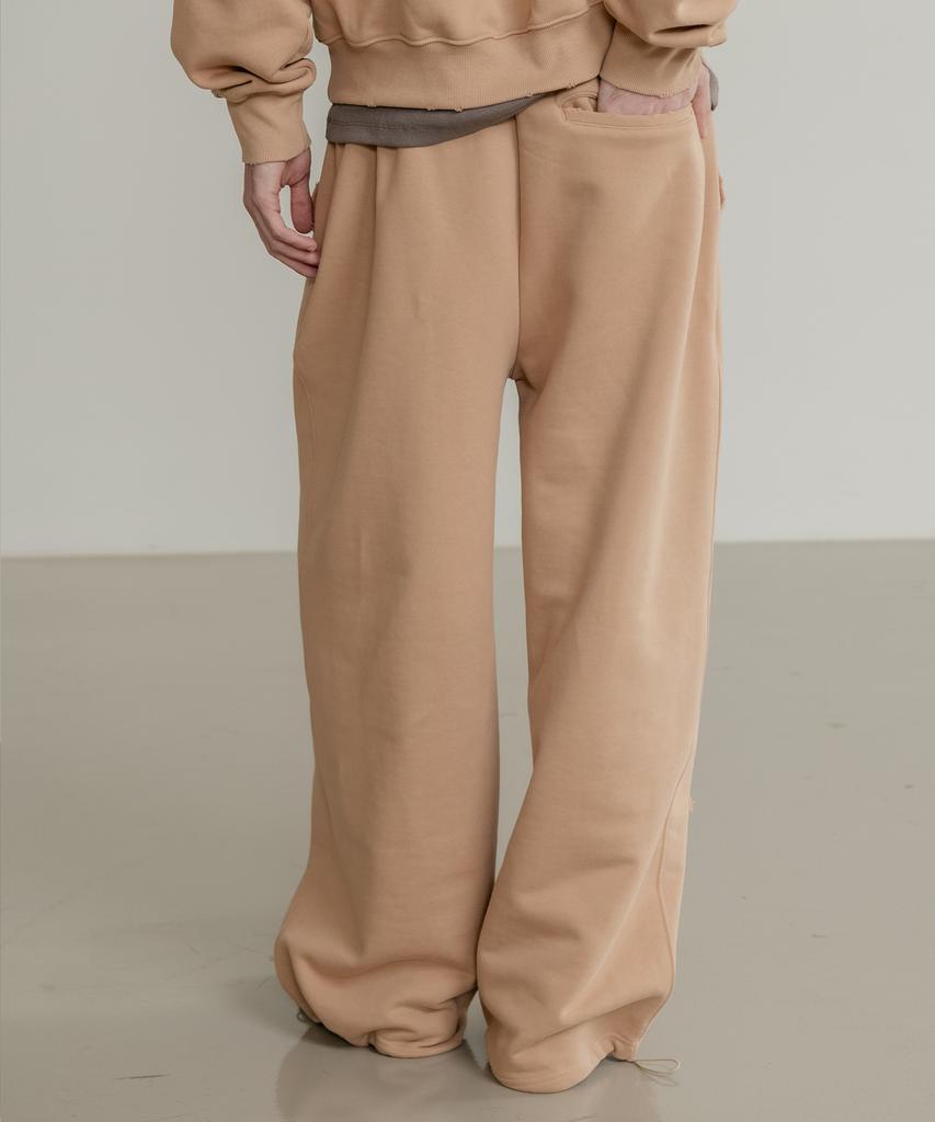SSIN AND LEE (Unisex) Rusty Cotton Sweatpants Beige