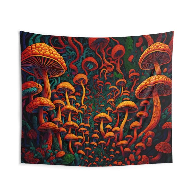 mushroom tapestry 75x100