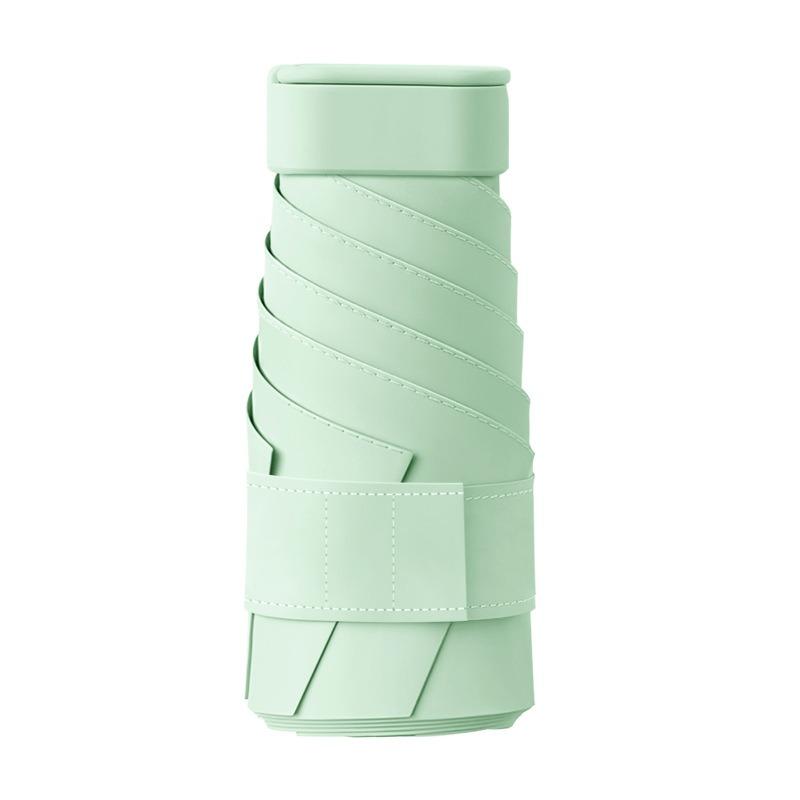 50% off hand-opened mini sun umbrella, sun protection, weather and rain, color glue parasol, pull ring handle, folding pocket umbrella.