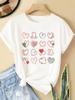 (Asian Size) leopard trend cute 90s Women Casual Short Sleeve T  Tee Top Clothing Shirt Fashion Printed Lady Female Graphic T-shirts