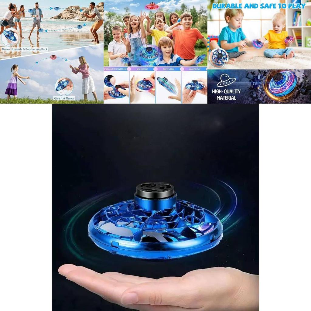 Vibrant Spinning Ufo Fidget Toy For Kids With Led Lights And Usb Charging