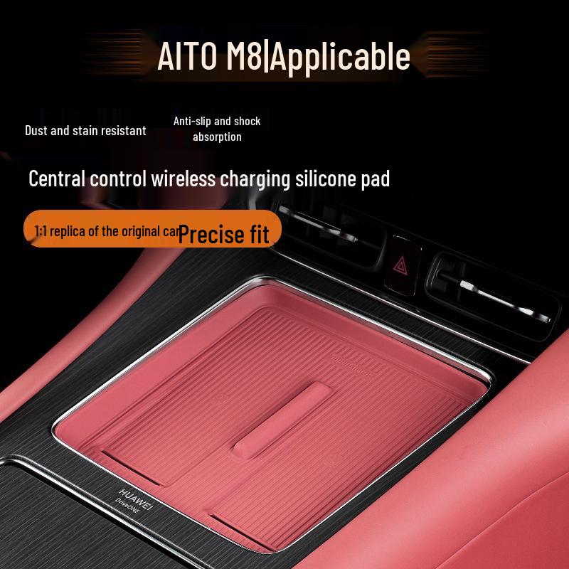AITO M8 Wireless Charging Anti-Slip Silicone Pad for Car Interior