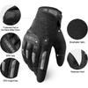 INBIKE MTB Mountain Bike Gloves Touchscreen With Thicken EVA Padded & TPR Knuckle Protection For BMX MX ATV Motorcycle