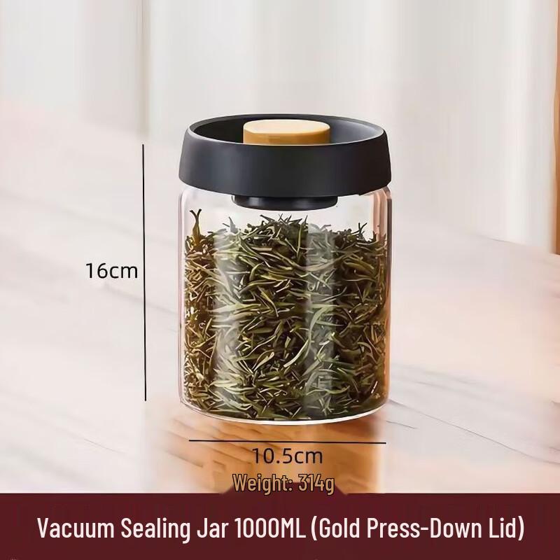 Glass Vacuum Storage Jar Set