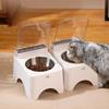 Dust-proof Smart Cat Bowl Auto Open Cover Infrared Sensor Pet Feeder  Camping