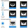 100LED Solar Wall Lamp Outdoor Lamp Waterproof Motion Sensor Solar Powered Sunlight Street Lamp Garden Railing Decorative Lamp