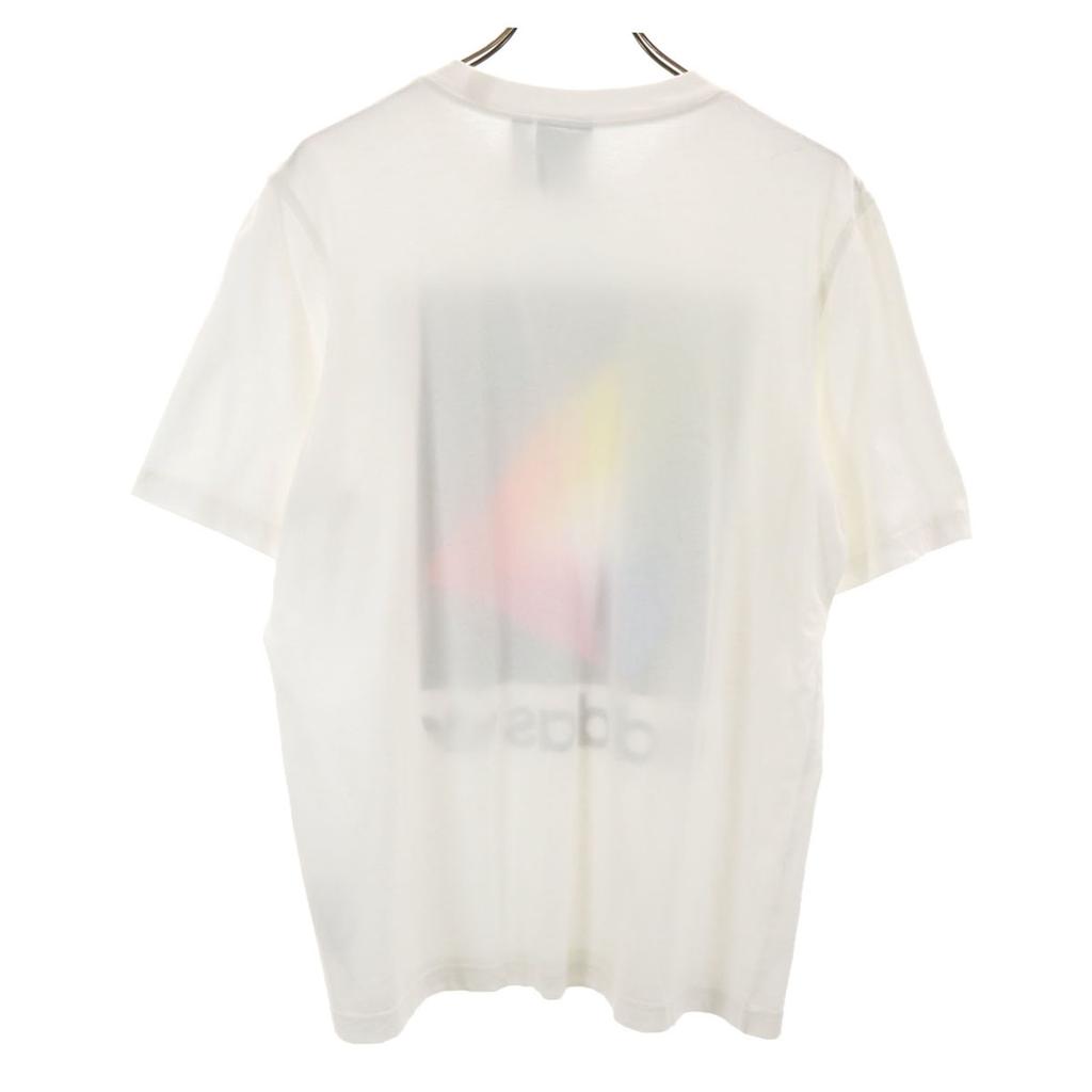 adidas Originals Spectrum Print Short Sleeve T-shirt L Off White Men's Used
