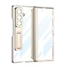 GKK Clear Electroplated Plating Hard PC Protective Folding Phone Case with Bracket Stand Holder Case for Samsung Galaxy Z Fold 7