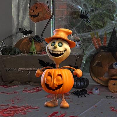 Cartoon Halloween Pumpkin Figurine Statue Collectible Resin Decorations Versatile Accessories