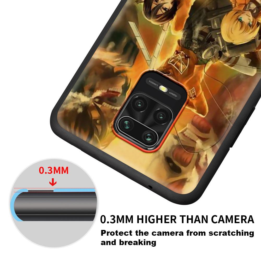 Anime Japanese Attack On Titan Case For Xiaomi Mi Poco X3 M3 Pro X4 NFC F3 GT Pocophone F1 Black TPU Soft Cover Cellphones Capa