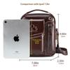 STEEL LION Men's Cowhide Leather Crossbody Sports Bag - Durable, Fashionable, Mini Handbag