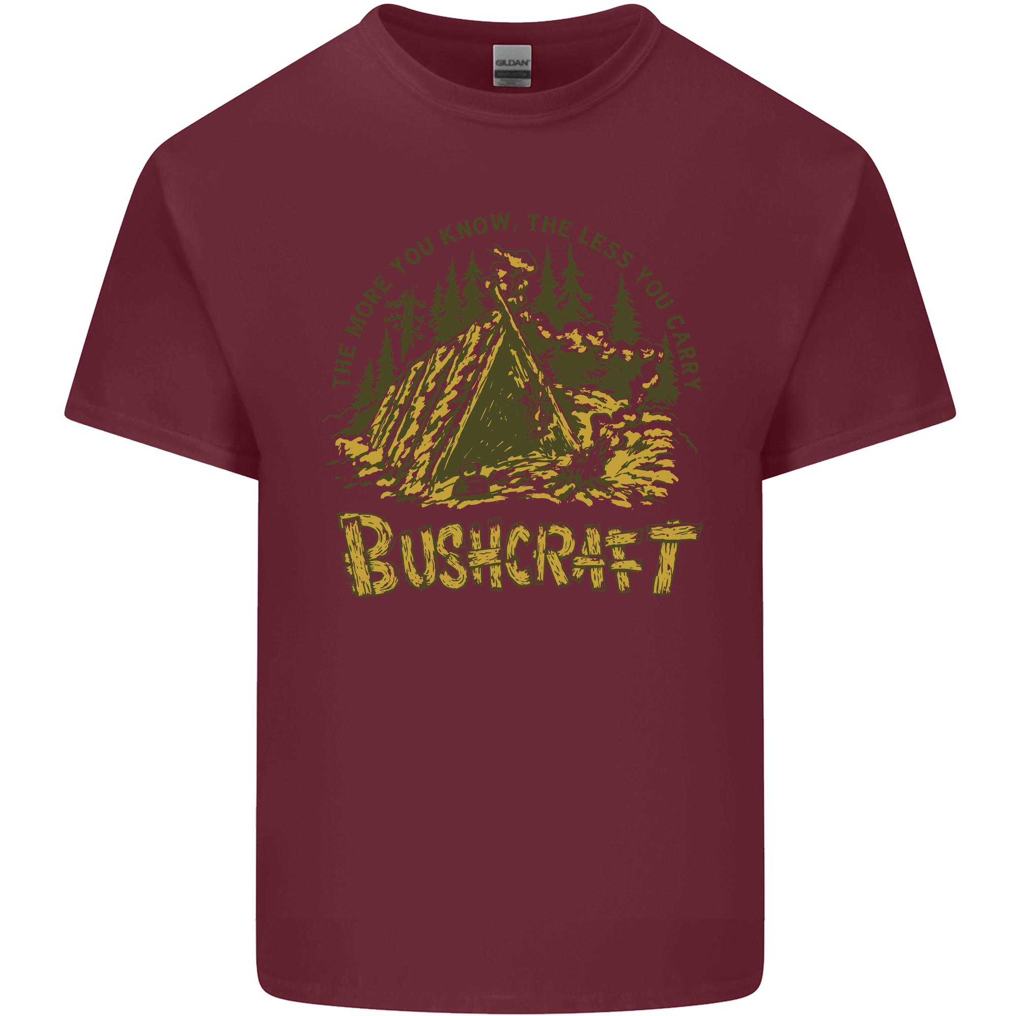 Bushcraft Funny Outdoor Pursuits Scouts Camping Unisexs Light Cotton Tshirt S