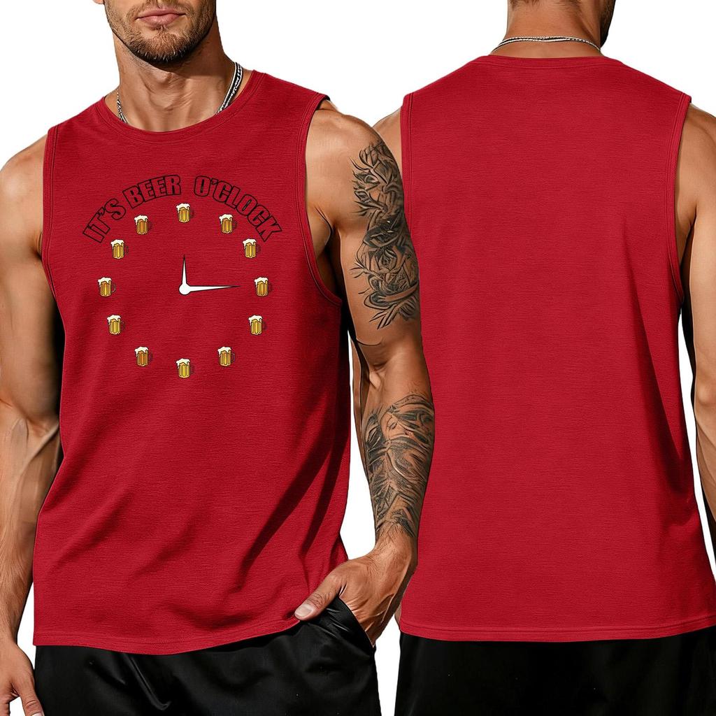 Camiseta sin mangas para hombre Casual Holgada Verano Camiseta para Músculos Tejido Suave Transpirable Cómoda para el Uso Diario