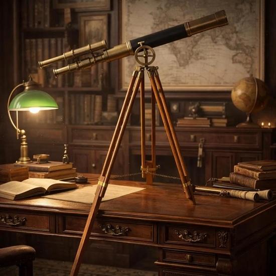 Engraved Brass Telescope, Pirate Spyglass, Boating Gift Home Decor