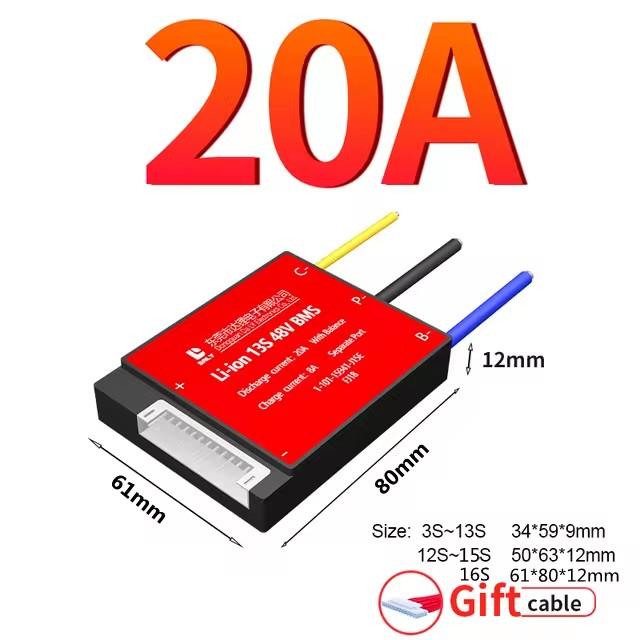 Daly Lithium LiFePO4 BMS 3S~24S Split Port 12V 24V 36V 48V 60V 72V 15A 20A 30A 40A 50A 60A Separate Port 21700 18650 Balance BMS