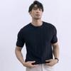 Men S Short Sleeve T Shirt Slim Fit Ice Silk Summer Business Inner Wear