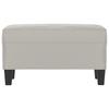Bench Light Grey 70 X 35 X 41 Cm Microfibre Fabric