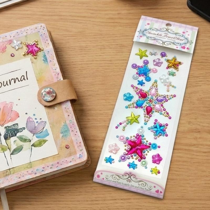 Gem Sticker Jewels for Crafts,Selfs Adhesive Rhinestones Jewel Stick On Gem Acrylic Heart Star Butterfly Sticker