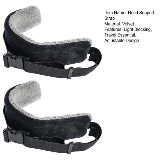 1/2 ks nastavitelný popruh na oporu hlavy cestovní polštář alternativní kryt očí blokující světlo na spaní