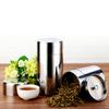 Portable Stainless Steel Tea Tin 400ml/550ml Moisture-proof Tea Jar Large Capacity Storage Box for Home&Travel