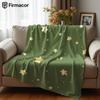 Olive Star Lightweight Microfiber Soft Christmas Fleece Blanket Warm Cozy Throw for Bed Sofa Office Travel All Season
