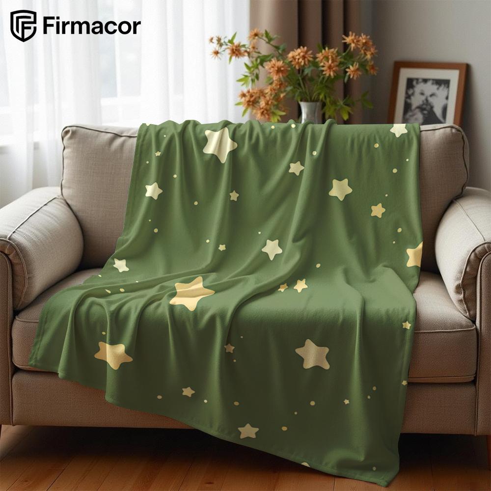 Olive Star Lightweight Microfiber Soft Christmas Fleece Blanket Warm Cozy Throw for Bed Sofa Office Travel All Season