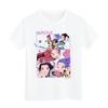 Boys Girls Round Neck Casual Printed Short-sleeved T-shirt Top