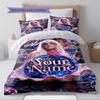 Name Benutzerdefiniert Gaga Poster Muster Bettwäsche Set Bettbezug Kissenbezug Heimdeko Geschenk (1 Bettbezug + 2 Kissenbezüge, ohne Füllung)