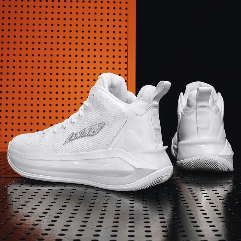 Fashion Men's Basketball Shoes Original Sports Male Student Athletic Non-Slip Outdoor Breathable Sneakers Field Training Basket Shoes