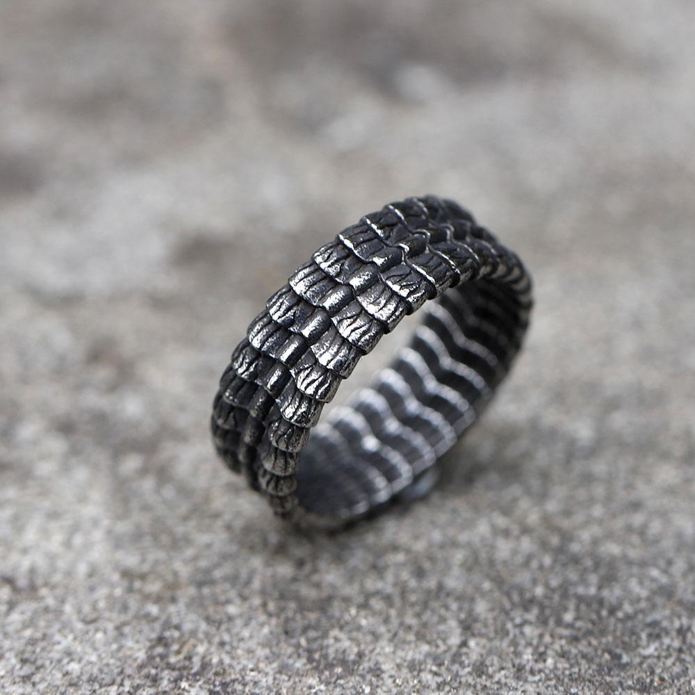 2023 NEW Men's 316L Stainless Steel Rings Vintage Nordic Viking Dragon Rings Amulet Animal  Jewelry Gifts Free Shipping