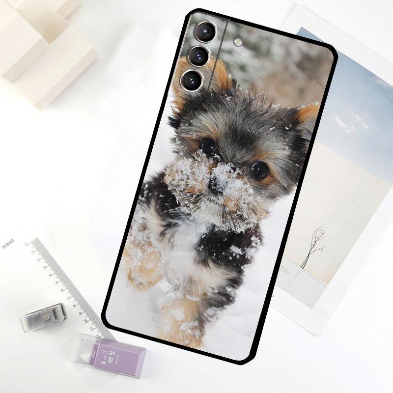 Mini Yorkshire Terrier Phone Case For Samsung Galaxy S20 FE S21 S22 S23 S24 S25 S26 Ultra S10 S25 Plus S25 FE Cover