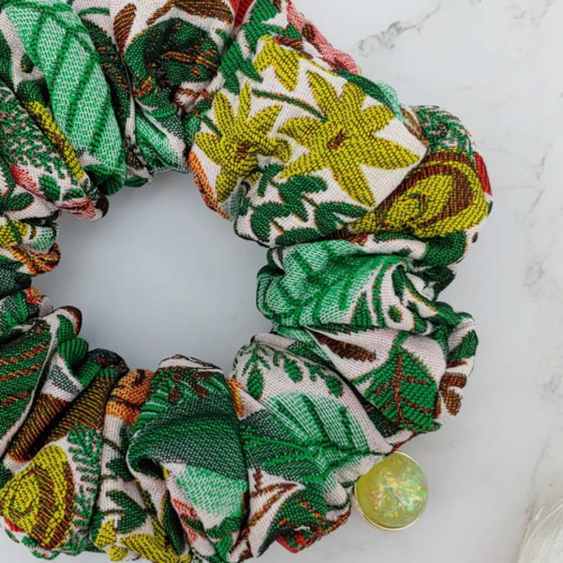 Maia Rose Jacquard Gopchang Shushu Hair Band - Green