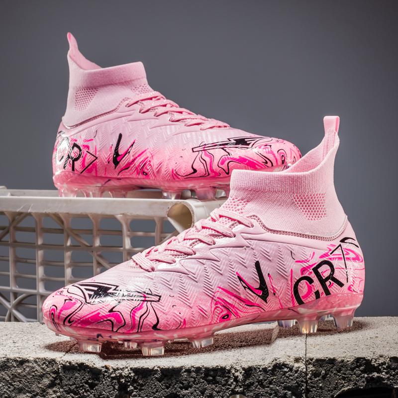 Neue Low-Top-Fußballschuhe für Schüler mit langen und kurzen Stollen für Training und Spiele CR7 Professionelle Jugendsport-Schuhe