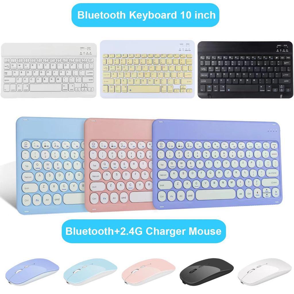 10-Inch Wireless Bluetooth Keyboard & Mouse Set for iPad, Mobile Phone, and Tablet