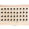 36PCS 4mm Steel Letter & Number Punch Set Alphabet Stamp Die Wooden Box Case