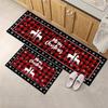 Plaid Christmas Tree Floor Mat Home Kitchen Absorbent Non-slip Mat Merry Christmas Decoration For Home 2026 Happy New Year 2027